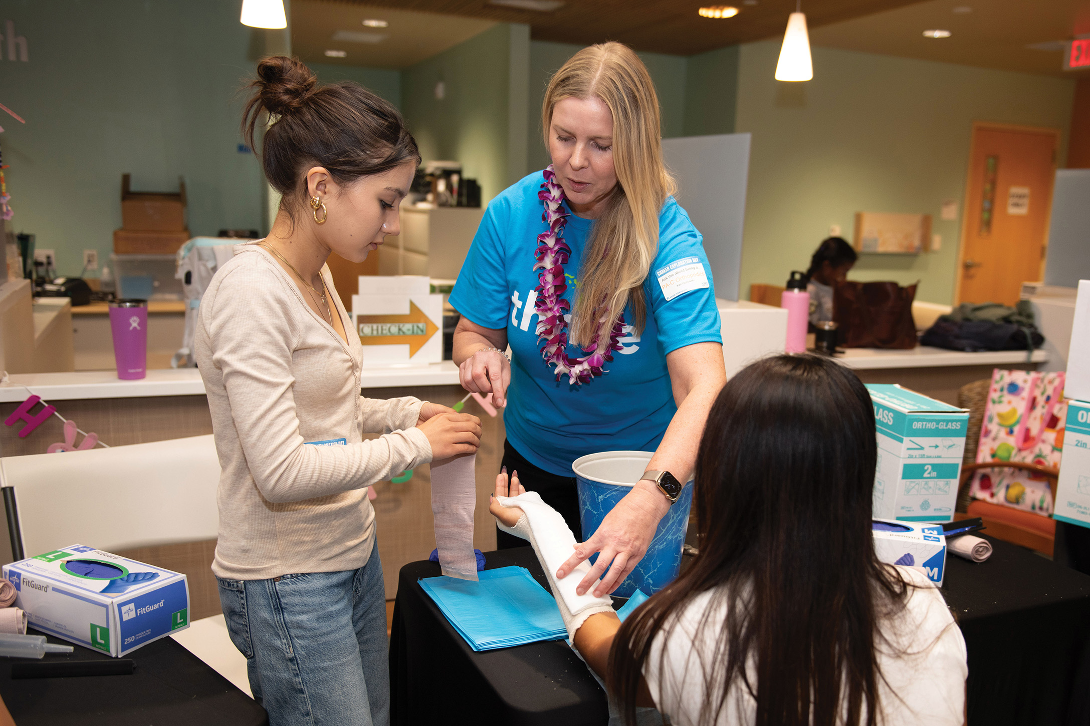 Maui high school students for a day of activities